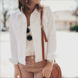 Lularoe classic white denim jacket